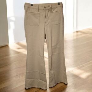 J. Crew Beige Flare Pants 10sz
